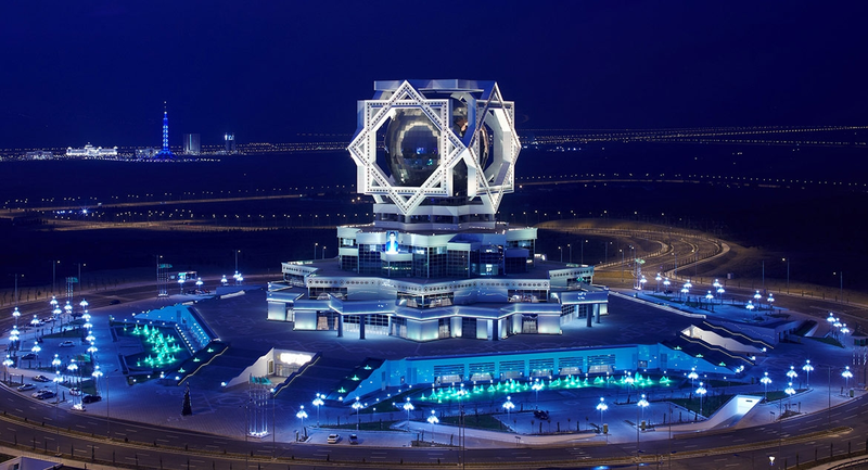 Illustration for article titled Turkmenistan's Astonishing Attempt To Build A City Of The Future